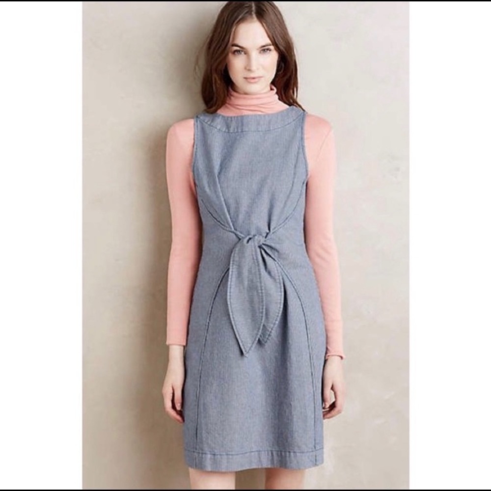 Anthro Holding Horses Clara Denim Dress 6P